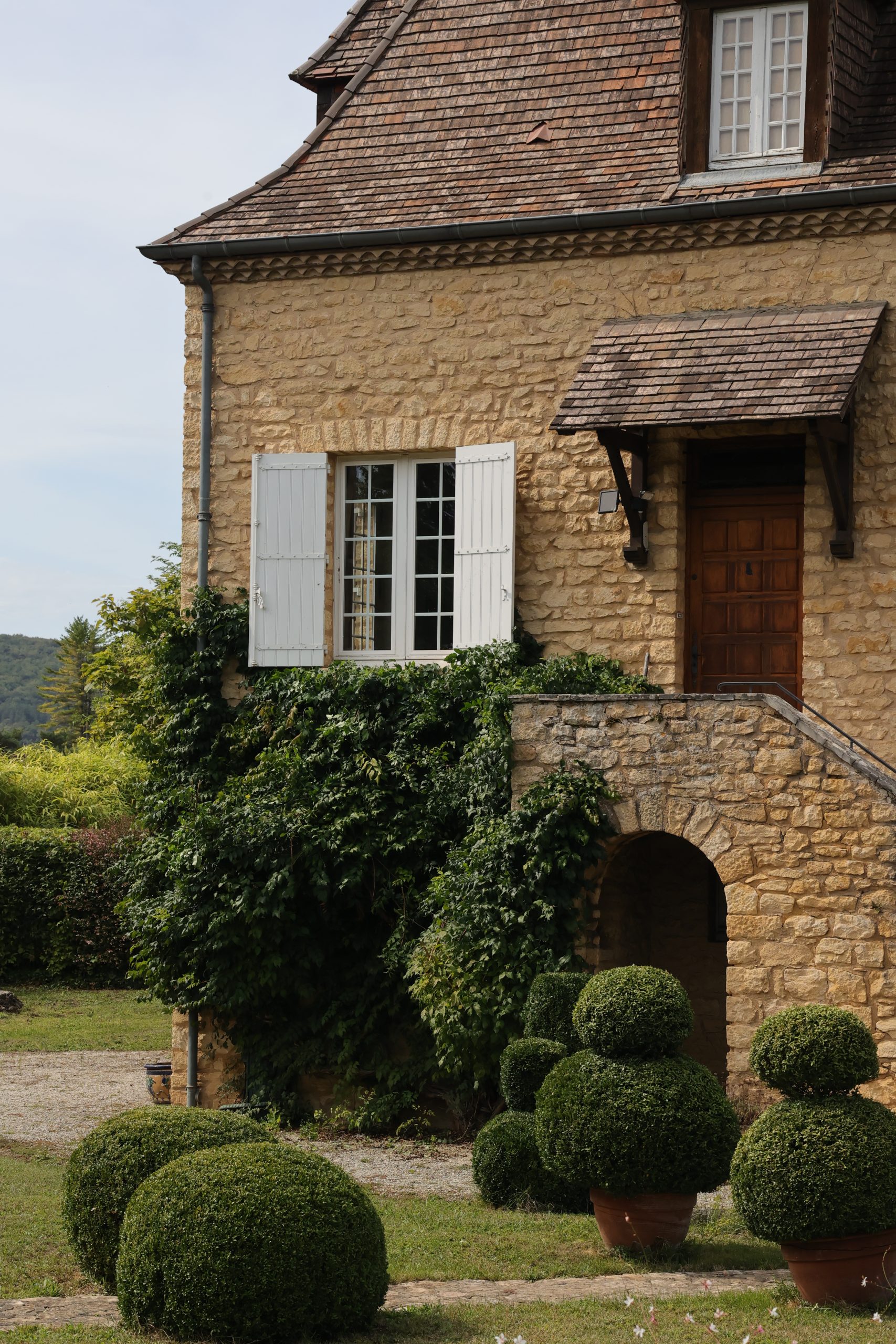 Vue du village de Saint-Cyprien en Dordogne